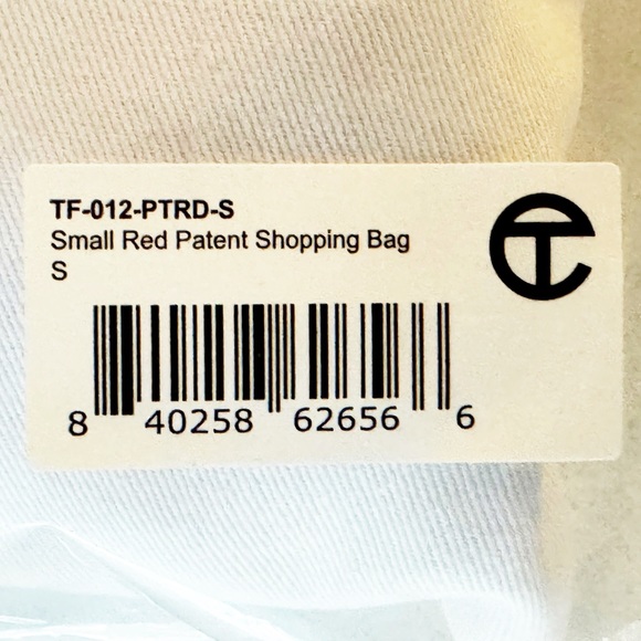 NWT Telfar Small Red Patent Bag - Picture 9 of 10